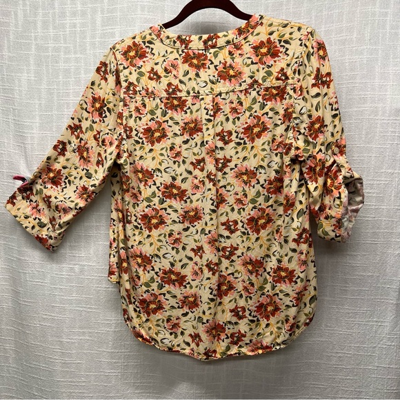 Torrid Harper Rayon Twill Pullover 3/4 Sleeve Floral Blouse - Plus Size 00 - Picture 7 of 7